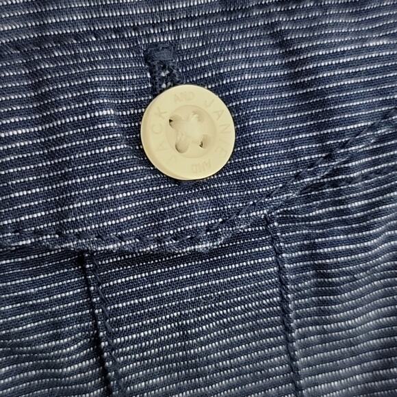 Janie and Jack Blue Chambray Micro Stripes Button-Up Shirt 6-12 Months - Picture 9 of 14